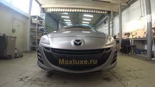 Mazda 3 BL замена штатных линз на биксеноновые