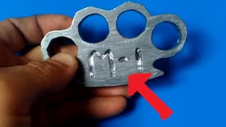 как сделать кастет в домашних условиях из свинца / how to make knuckles of lead-YouTube