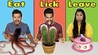 Eat Or Lick Or Leave Food Challenge | Hungry Birds