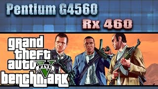 GTA V (RX 460 4GB + Pentium G4560) 1080p, 900p e 768p | In Game Benchmarks