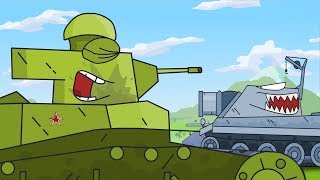 Monster Trucks Cartoons for kids. Evil tank vs good tank. Cartoon about tanks new episode.