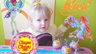 Winx Шоколадные шары от Chupa Chups распаковка Winx club  Chocolate balls from Chupa Chups unpacking