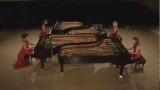 Ladies in Red - Bach Concerto for Four Piano's BWV 1065 Part 1