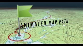 Animated Map Path | After Effects template | envato elements