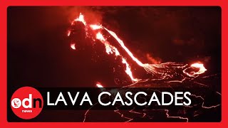 Spectacular New Footage of Lava Cascading Down Hawaii’s Kilauea Volcano