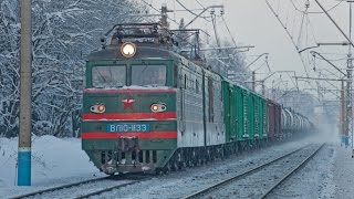 ГРУЗОВЫЕ ПОЕЗДА ЗИМОЙ НА ТРАНССИБЕ