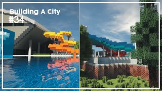 Building A City #34 // Swimming Center Part 2 // Minecraft Timelapse