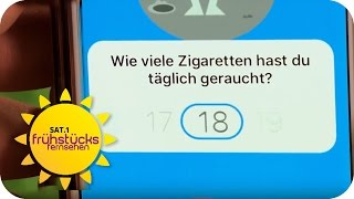 Mit dem RAUCHEN AUFHÖREN in 6 Wochen - Tipps und Apps | SAT.1 Frühstücksfernsehen