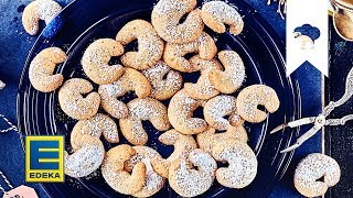 Vanillekipferl Rezept | Klassische Weihnachtsplätzchen mit Puderzucker backen | EDEKA