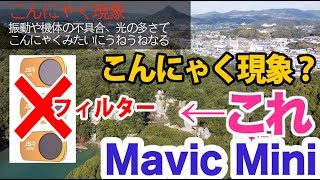 Mavic Miniでこんにゃく現象 フィルターはNG