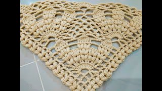 ШАЛЬ "ТЮЛЬПАН". Вязание крючком. TULIP SHAWL. Crochet