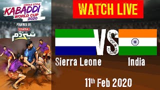 Kabaddi World Cup 2020 Live - Sierra Leone vs India - 11 Feb - Match 8 | BSports