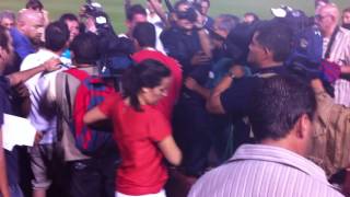 Messi sale de cambio en la copa mundo maya 2012