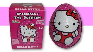 Hello Kitty Chocolate Surprise Eggs Unboxing - Part 1