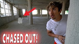 EXPLORING OLD HAUNTED FACTORY *CHASED OUT*