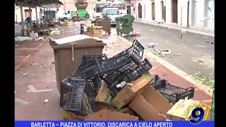 BARLETTA | Piazza di Vittorio, discarica a cielo aperto