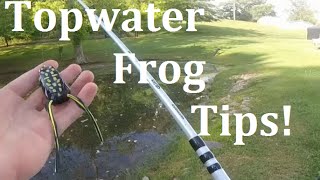 Pond Bass Fishing- Weedless Frog Tips!