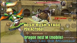 Hard BOSS RUSH Stage with Acrobat - Dragon Nest M SEA (Android/IOS)