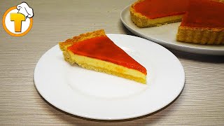 Тарт с абрикосовой заливкой. Самый вкусный открытый пирог на песочном тесте.