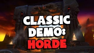 WoW Classic Demo - Horde GAMEPLAY