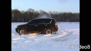 Mitsubishi Outlander XL по снегу
