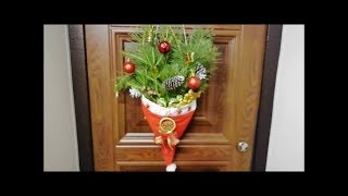 М/К Новогодний декор двери ?Оригинальное украшение?