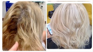 Осветление волос без порошка // ОКРАШИВАНИЕ В БЛОНД КРАСКОЙ // How to color hair without bleach