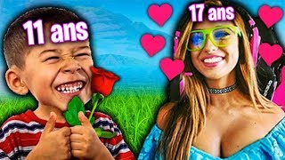 À 11 ANS IL CHANTE UNE CHANSON D'AMOUR POUR SA COPINE DE 17 ANS SUR FORTNITE !!!! (ft.TheHuman54)