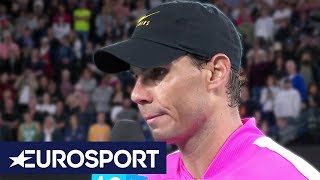 Nadal Pays Tribute to "Inspiration" Kobe Bryant | Australian Open 2020 | Eurosport