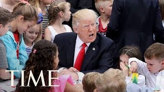 President Trump On Politics At White House Easter: 'The Democrats Have Really Let Them Down' | TIME