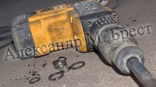 Как починить перфоратор DeWALT D25602 \ SDS MAX \ Как обслужить вертикальный перфоратор бочка \ перф