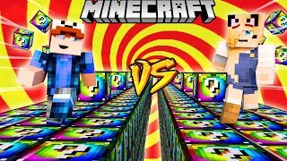 SZALONY WYŚCIG! - SPIRALNE LUCKY BLOCKI MINECRAFT (Spiral Lucky Block Race) | Vito vs Bella