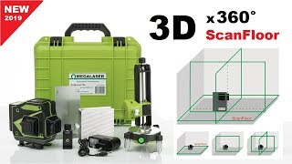 Сенсация! Лазерный уровень 3D ScanFloor нивелир на 360 градусов OMEGALASER 3DF-360 green PRO