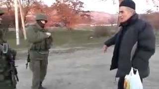 Разговор Крымского Татарина и военного из Росии