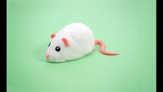 Инструкция по лепке из пушистого пластилина PLUSH: белая мышка