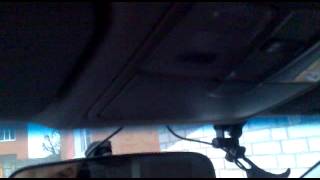 Подключение к плафону освещения KIA RIO III радар-детектора (Пример работы)