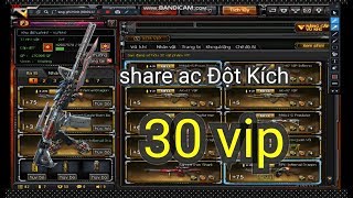 Share ACC CF - Tặng Acc Đột Kích Khủng 30 Víp Cho AE Chơi