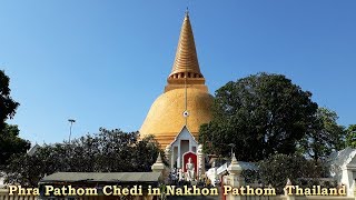 Wat Phra Pathom Chedi temple in Nakhon Pathom province Thailand