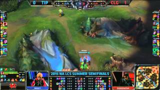 Amazing kill by TIP Rush  Lee Sin  on NA LCS Summer Split Semi finals TIP vs CLG