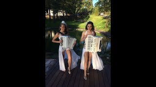 "Полет Шмеля" Н.Римский-Корсаков!!!  Самые красивые девушки аккордеонистки - Дуэт ЛАРГО