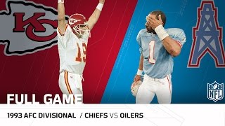 1993 AFC Divisional: Montana Upsets the Oilers | Chiefs vs. Oilers | NFL Full Game
