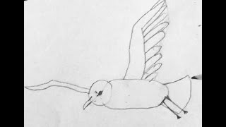 Марусяс. Marusyas. Рисуем с малышами летящую птицу ( чайку ). Draw with baby flying bird, seagull.