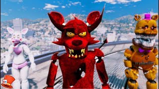 NEW DEVIL FOXY ANIMATRONIC! (GTA 5 Mods FNAF RedHatter)