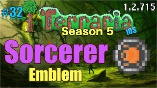 Let's Play Terraria (1.2.715) iOS/Android- Lazer Rifle & Sorcerer Emblem! Episode 32