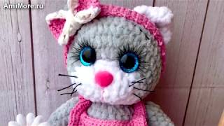 Амигуруми: схема Кошечка Модница. Игрушки вязаные крючком - Free crochet patterns.