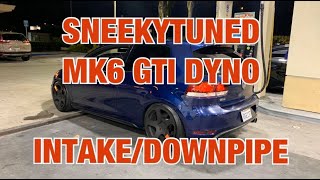 Sneekytuned MK6 2012 Volkswagen GTI Stage 2 Dyno K03/IHI/Stock Turbo