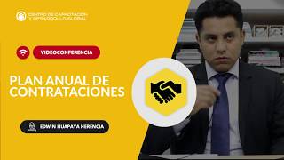Registro del plan anual de contrataciones en el SEACE 3.0