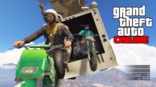 GTAV Online - ps3 - Cargo Plane & Parachute Stunting! - 2/26/14