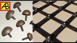 Как сделать декоративные заклепки для решеток