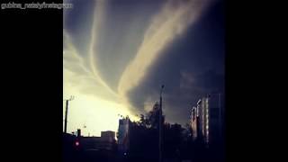 Гроза с сильным шквалом в Барнауле 23 июня 2018 года